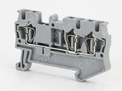 ST2.5-TWIN Spring Terminal Block One in and two out rail terminal block Terminal block