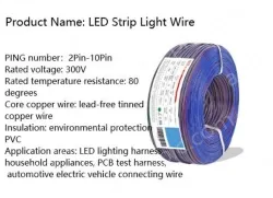 LED light connecting cable 18AWG*4 and (34/0.178TS)