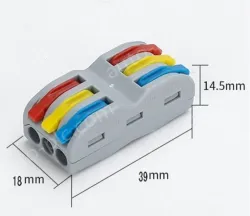 Quick terminal blocks-SPL-3 three-in, three-out color model