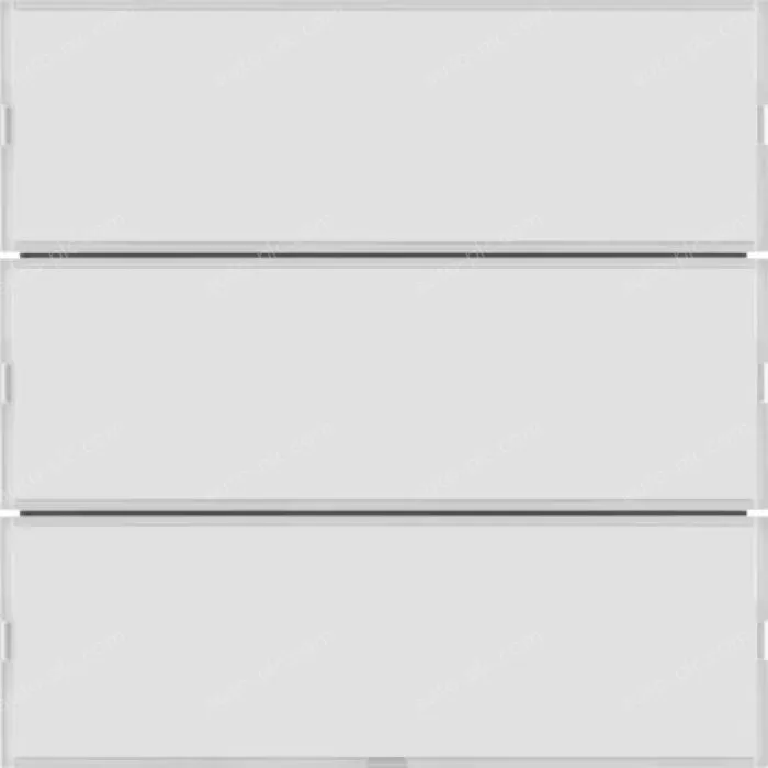 Push-button 3g, lab. field,RGB LED, int. temp.sensor, KNX-S.1/B.3/B.7,f.wh.p.wh