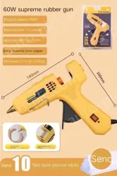 60W Extreme Glue Gun + 10 Glue Sticks