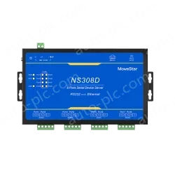 8 Ports RS232 Serial to 100M Ethernet Server