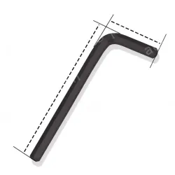 Black 8.0mm (short) - 2pcs