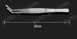 Stainless steel tweezers Curved round head (thick) 20cm