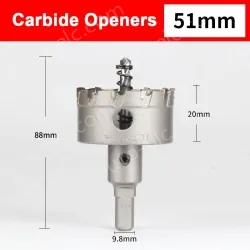 Stainless steel special hole opener 51mm