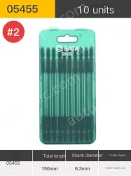 10Pcs double-ended cross #2 with a total length of 150mm-05455