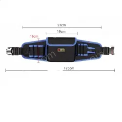 Middle pocket economic thickened waist bag (yellow and blue edge random)