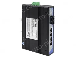 UOTEK 10/100M 1 Fiber 4 RJ-45 Ports Industrial Switch