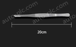 Stainless steel tweezers Straight round head (thick) 20cm