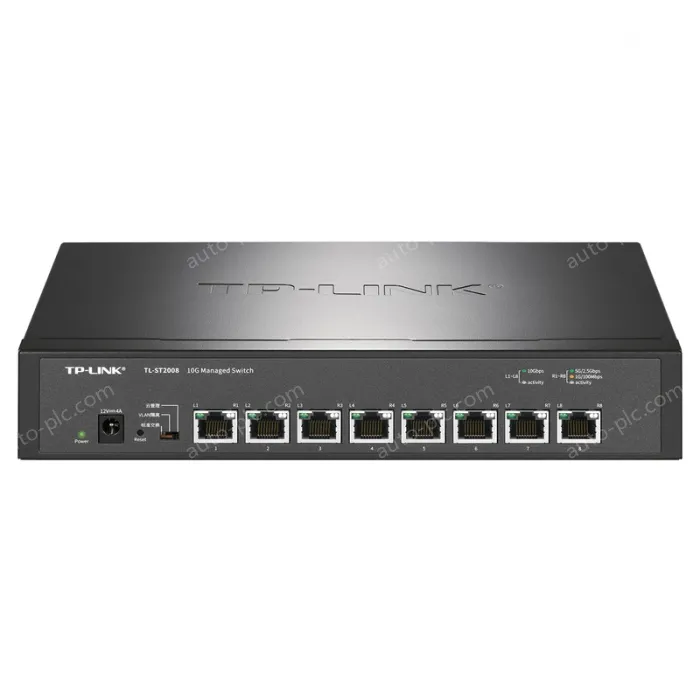 8 x 10Gbps RJ45 ports Full 10 Gigabit cloud management switches