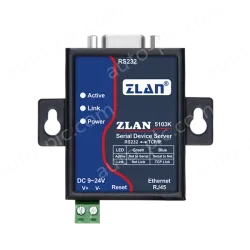 Rail/desktop serial server