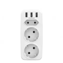 Germany France extension usb wall socket