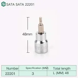 CALC 3mm with a total length of 48mm-22201