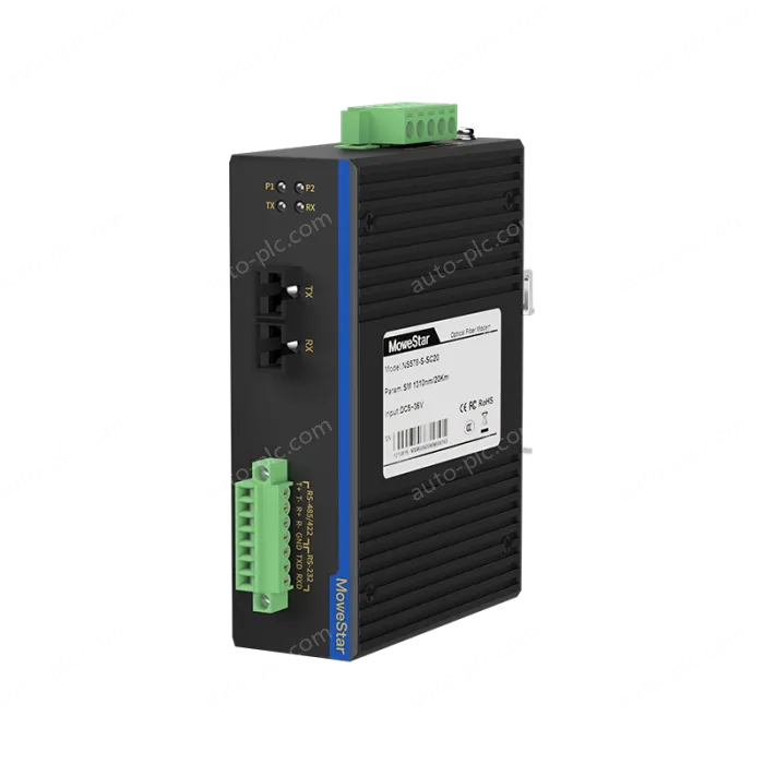 Din-Rail RS232/485/422 Serial To Fiber Modem