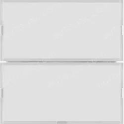 Push-button 2gang, RGB LED, int. temp. sensor, KNX - S.1/B.3/B.7, f. p.white