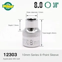 CALC-8.0mm-10mm series 3/8-12303