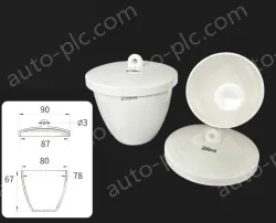 Ceramic crucibles 150ml+ lid