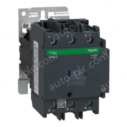 LC1D80BD IEC contactor, TeSys Deca, nonreversing, 80A, 60HP at 480VAC, up to 100kA SCCR, 3 phase, 3 NO, 24VDC coil, open style