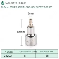 Dafei 6mm with a total length of 55mm-24203