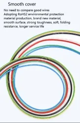 Teflon Wire Cable 18AWG Black 19 cores