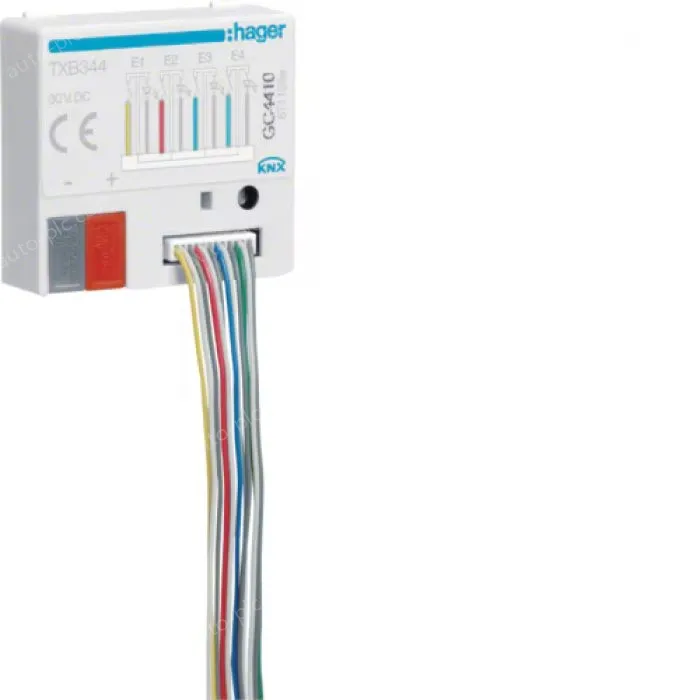 Binary input 4 fold + LED output 4 fold, flush mounted, KNX