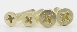 Golden Flat Head Screws M3*19