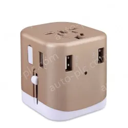 Universal travel adapter with 4 USB KRUSB-WLG3321B