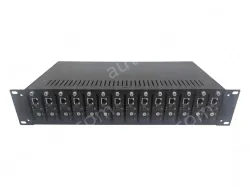 UOTEK UT-N602U14DP 14-slot Fiber Optic Transceiver Rack
