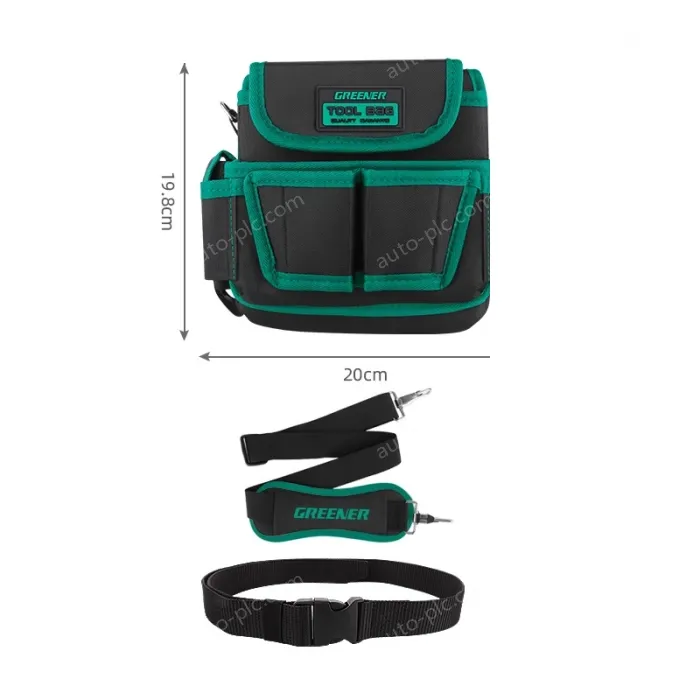 Multi-slip pocket waist bag with lid (thickened wear-resistant belt+shoulder strap)